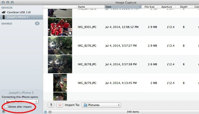 what is image capture on mac used for
